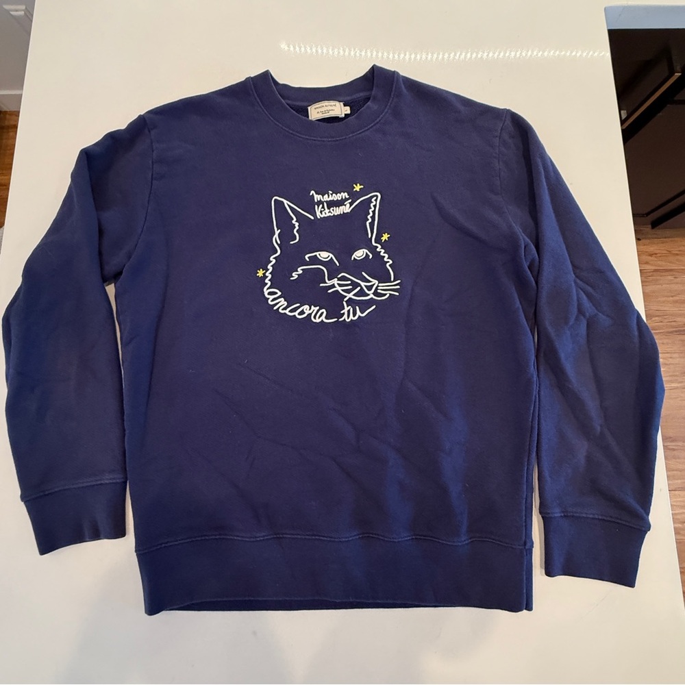MAISON KITSUNE Deep Blue Sweatshirt